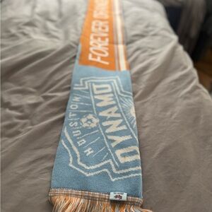 Houston Dynamo Blue and Orange Soccer Scarf